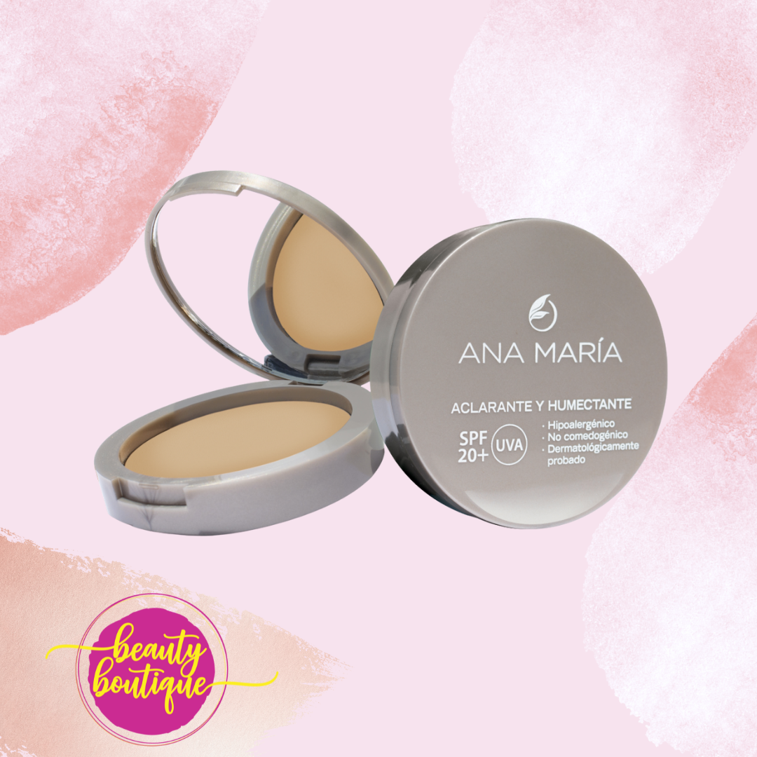 Ana Maria Lightening & Moisturizing Compact Face Powder (Sand - Arena)