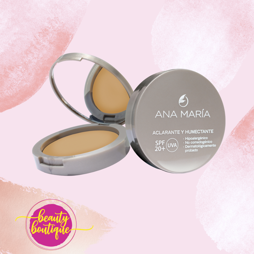 Ana Maria Lightening & Moisturizing Compact Face Powder (Natural)
