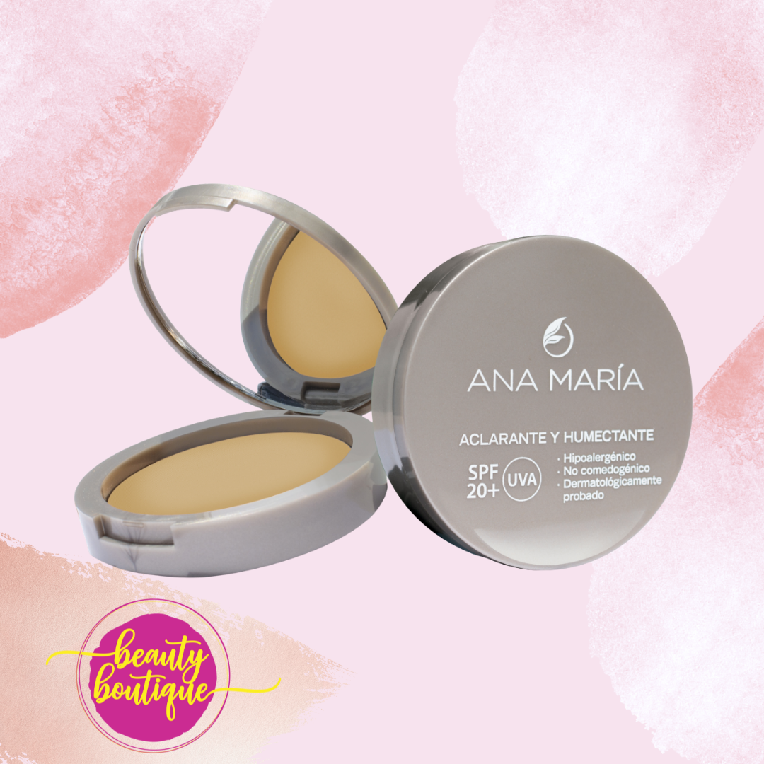 Ana Maria Lightening & Moisturizing Compact Face Powder (Sandalwood - Sándalo)